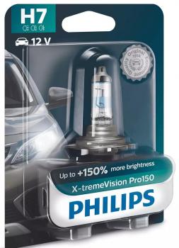 Philips H7 12V Scheinwerferbirne 55W PX26d X-tremeVision Pro150 1St. Blister(129